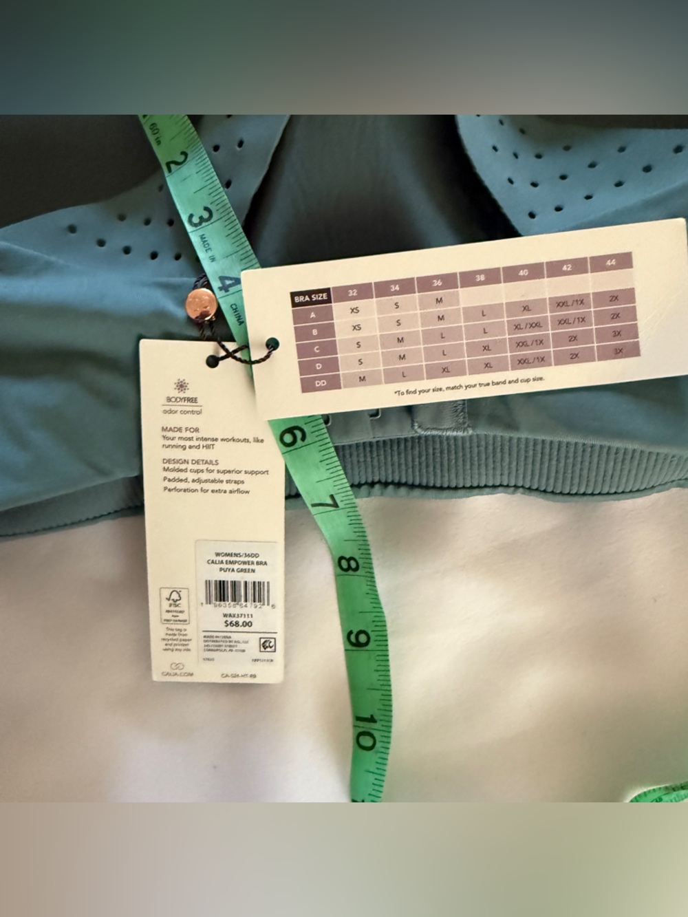 CALIA Empower Molded Sports Bra in Green - Picture 5 of 5